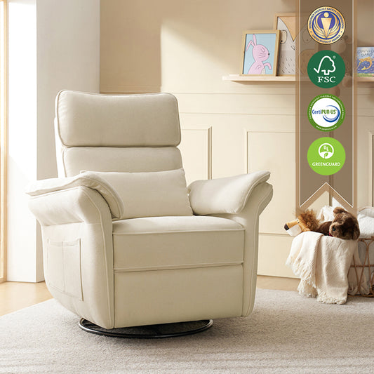 CUDDLESUPPORT ARMRESTS Nursery Power Recliner