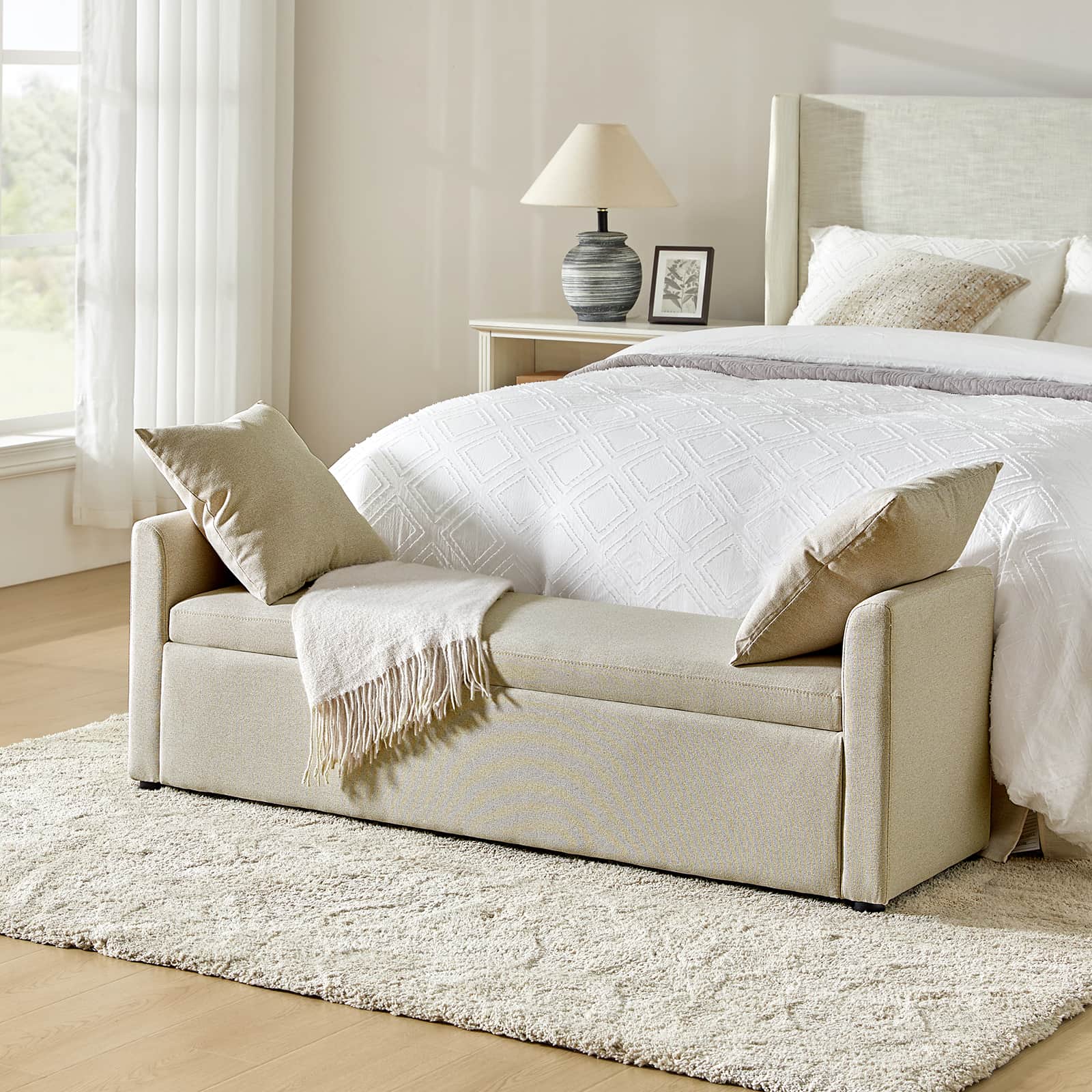 Furniture Storage Chest For End Of Bed Storage Bench Blanket Box