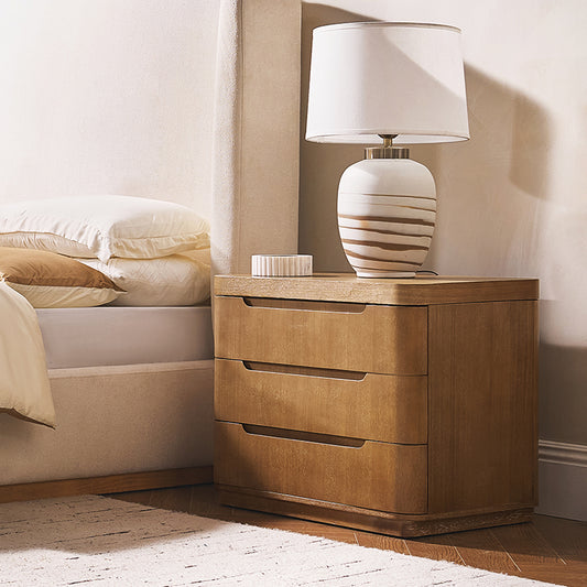 Brandon Large 3-Drawer Nightstand with Hidden Storage(Optional Types)