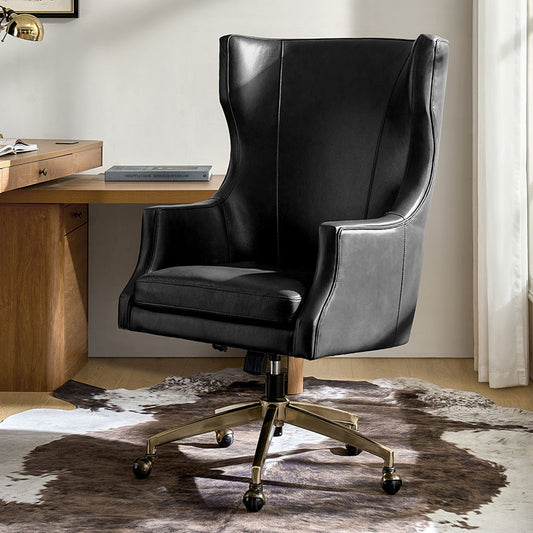 Elodio Chairs in Office with Genuine Leather