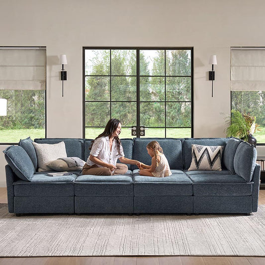 Harmetrix Oversized Soft Sectional Couch with Storage