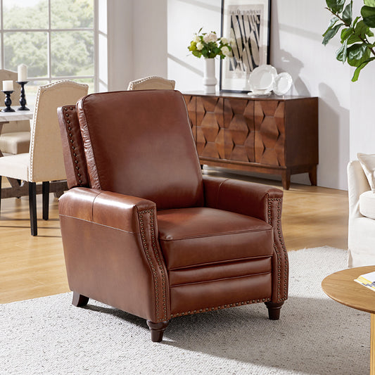 Annabelle Genuine Leather Recliner Chair(Optional Types)