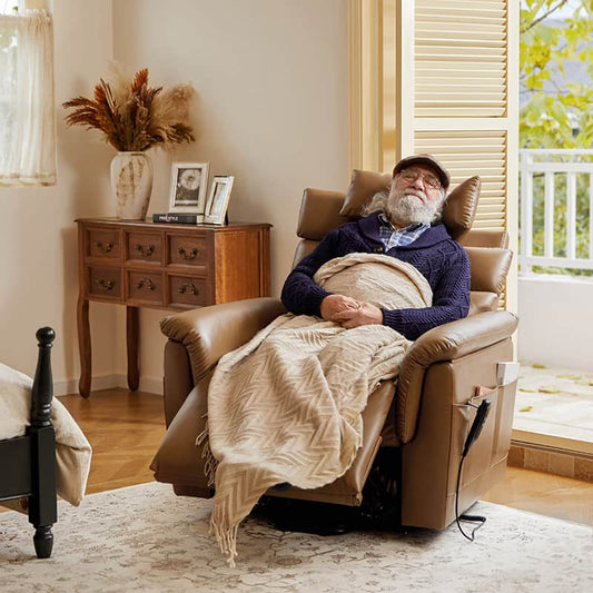 Lay Flat Lift Geri Chairs with Adjustable Head and Lumbar Lateral Support