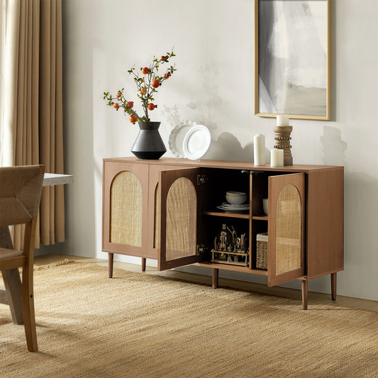 Norbert 63" Wide Sideboard – Large Modern Storage Cabinet for Dining & Living Room
