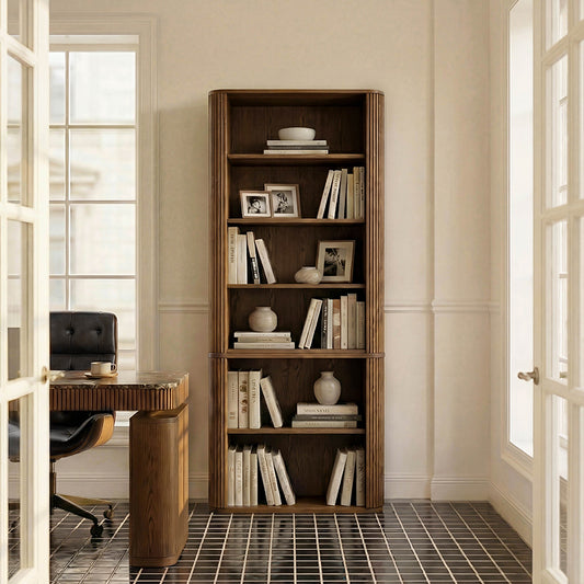 Baggio Modern Fluted Bookcase