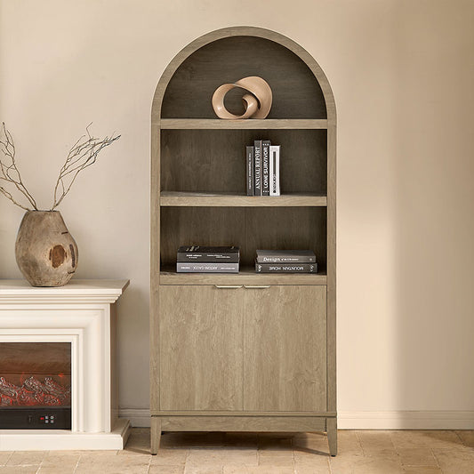 Victoria Modern Curved Top Bookcase