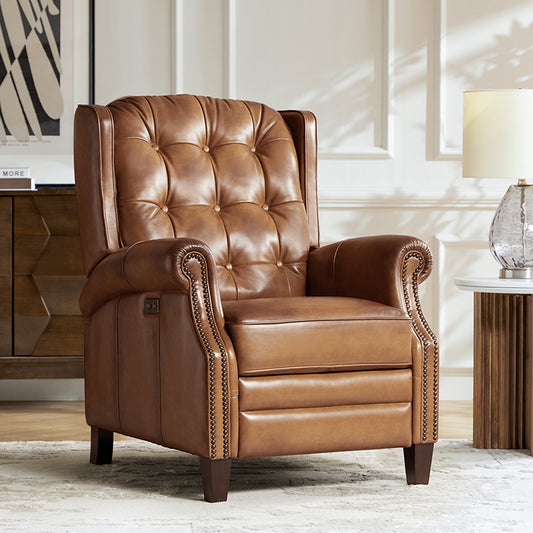 Ruben Buttery Leather Power Recliner