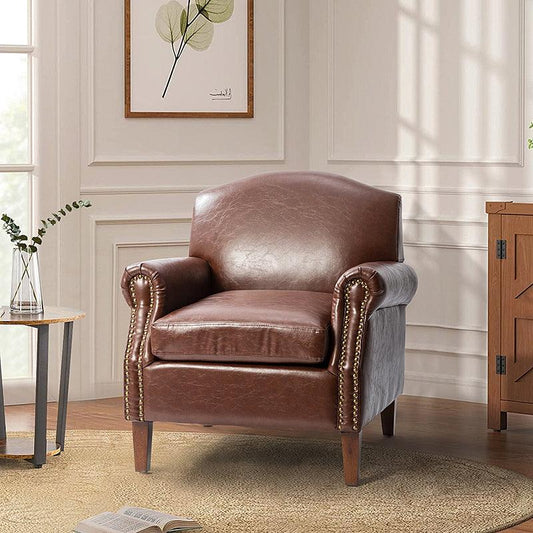 Gianfranco Vegan Leather Armchair - HULALA HOME