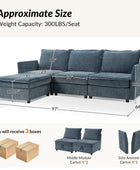 Victoria Oversized Soft Sectional Sofa with Storage