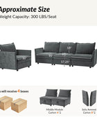 Victoria Oversized Soft Sectional Sofa with Storage