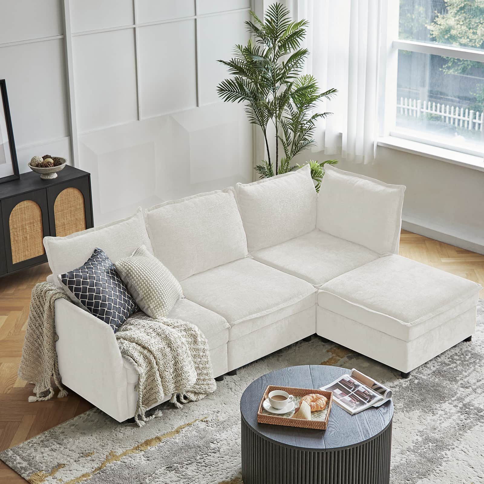 Victoria Oversized Soft Sectional Sofa with Storage