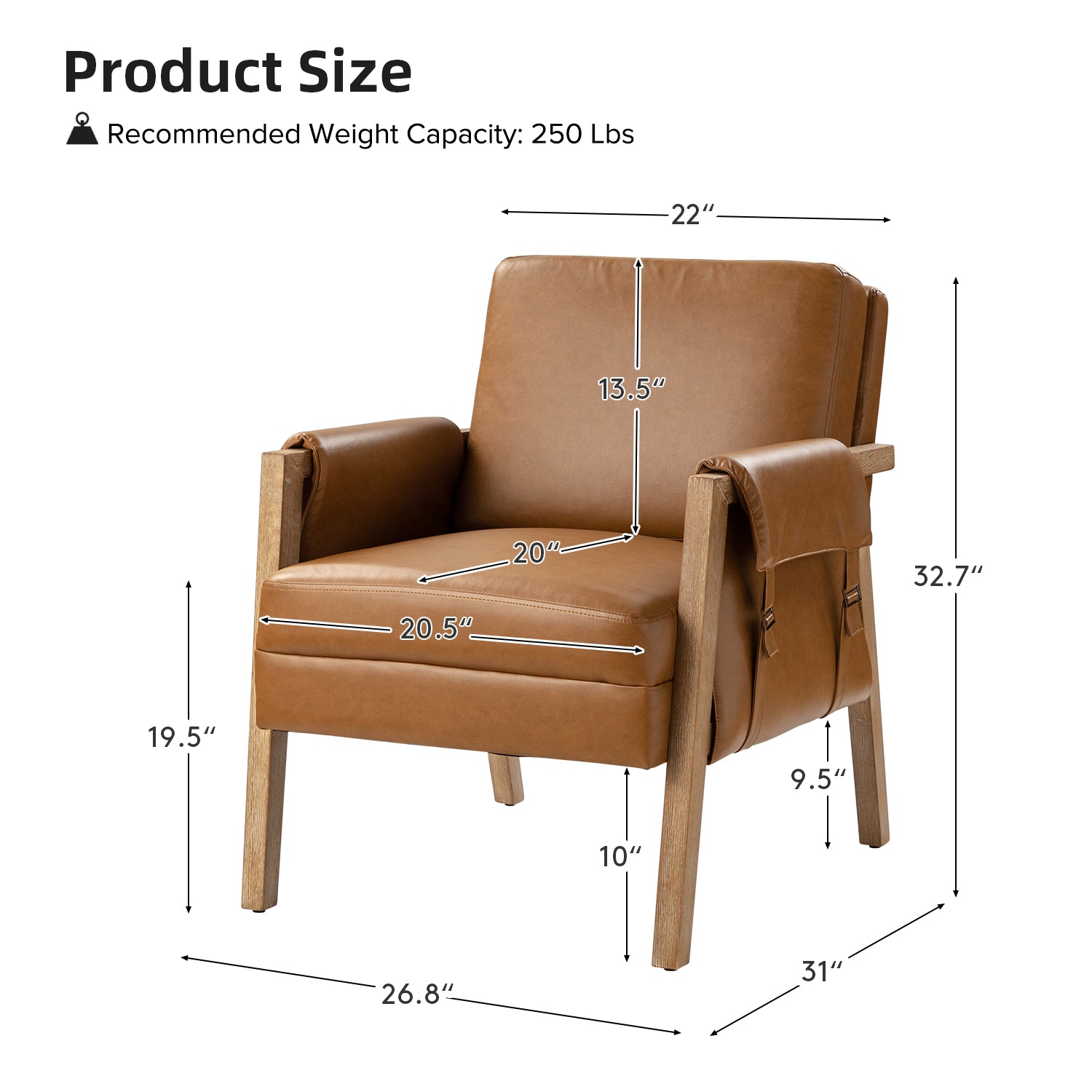 Kelly Vegan Leather Armchair