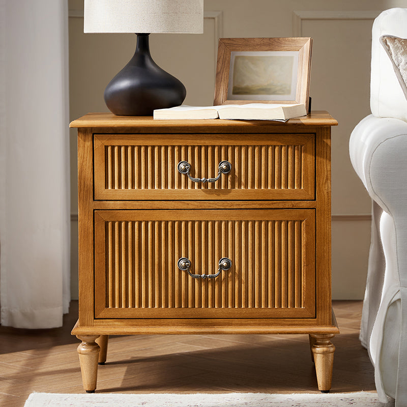 Farmhouse Solid Wood End Table (Optional Types)