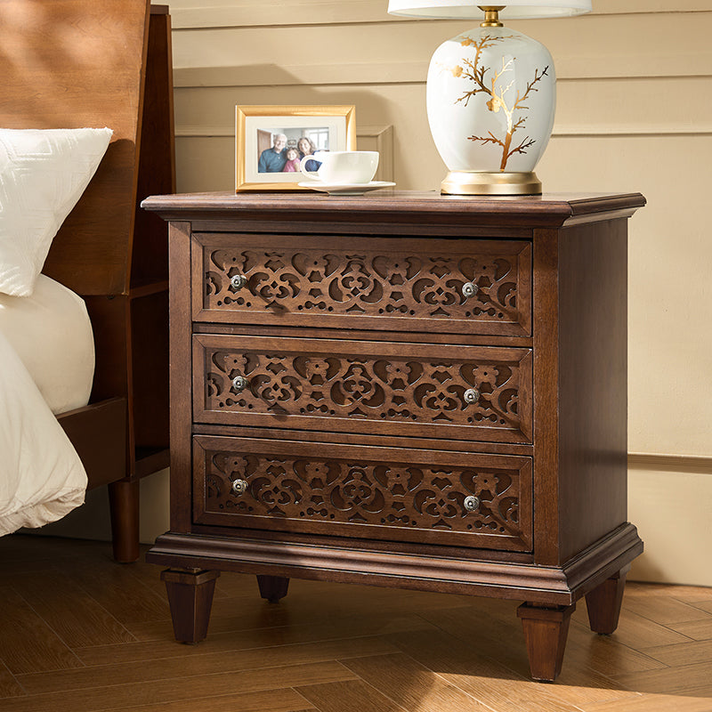 Colombo 3-Drawer End Table with Built-In Outlets(Optional Types)