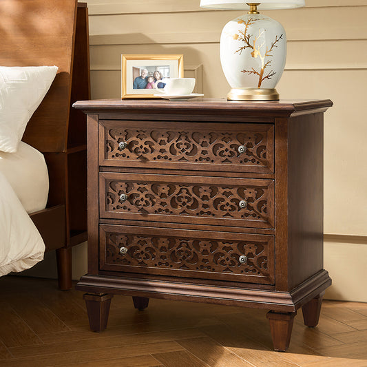 Colombo 3-Drawer End Table with Built-In Outlets(Optional Types)