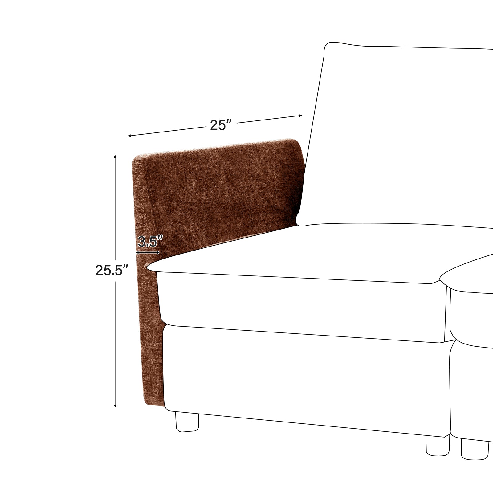 Accessories for Harmetrix Oversized Soft Sectional Couch
