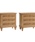 Colombo 3-Drawer End Table with Built-In Outlets(Optional Types)