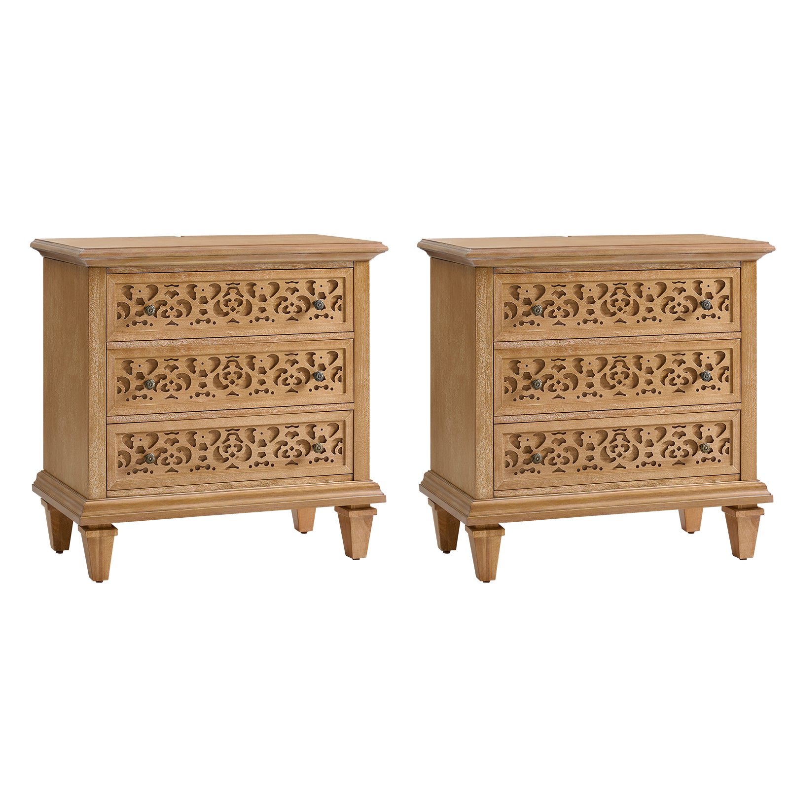 Colombo 3-Drawer End Table with Built-In Outlets(Optional Types)
