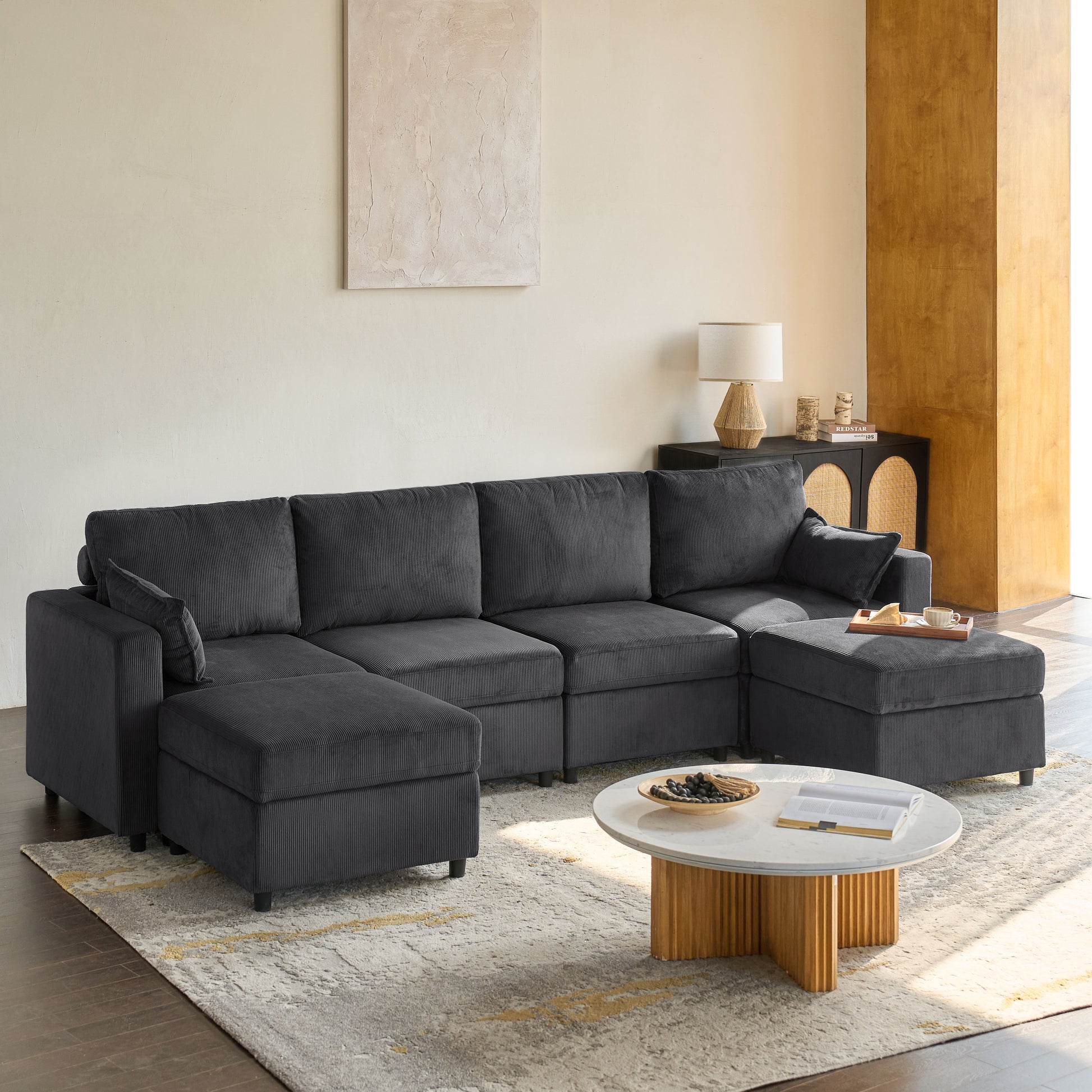 Amando Soft Storage Sectional Sofa