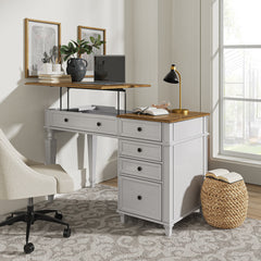 Christian 50" Farmhouse Desk with Lift Top and USB