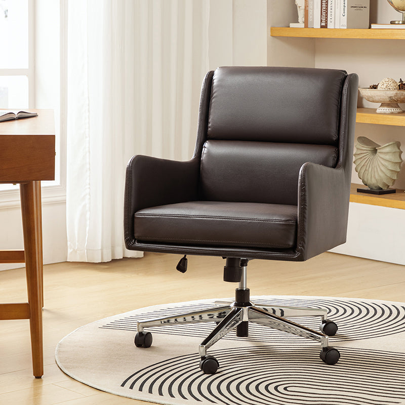 Eamonn Ergonomics Adjustable Swivel Office Chair with Metal Feet