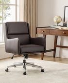 Eamonn Ergonomics Adjustable Swivel Office Chair with Metal Feet