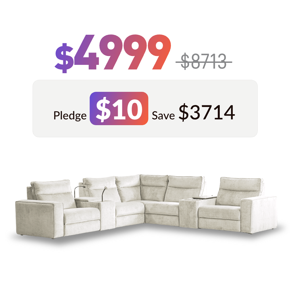 42%0FF for EliteNest man cave sofa -Limited Pre-launch Offer