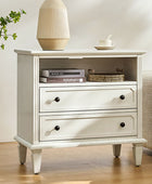 Galatea 2 - Drawer Solid Wood End Table Chest(Optional Types)