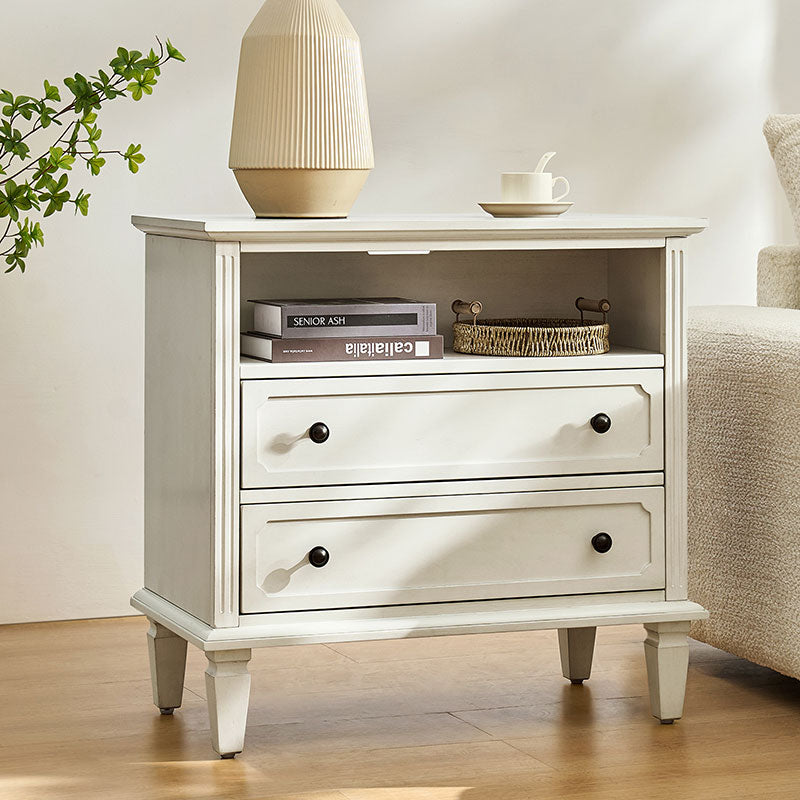 Galatea 2 - Drawer Solid Wood End Table Chest(Optional Types)