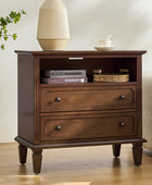 Galatea 2 - Drawer Solid Wood End Table Chest(Optional Types)