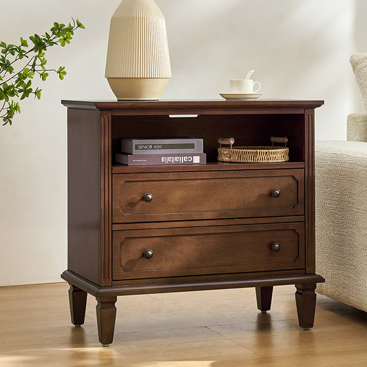 Galatea 2 - Drawer Solid Wood End Table Chest(Optional Types)