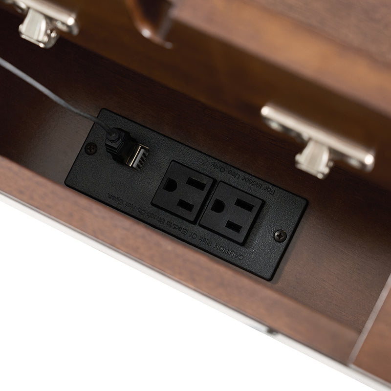 Colombo 3-Drawer End Table with Built-In Outlets(Optional Types)