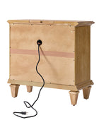 Colombo 3-Drawer Nightstand with Built-In Outlets(Optional Types)