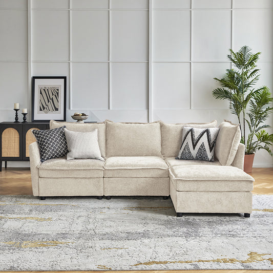 Victoria Oversized Soft Sectional Sofa with Storage