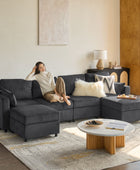 Amando Soft Storage Sectional Sofa