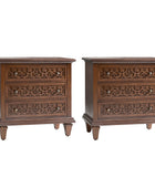 Colombo 3-Drawer End Table with Built-In Outlets(Optional Types)