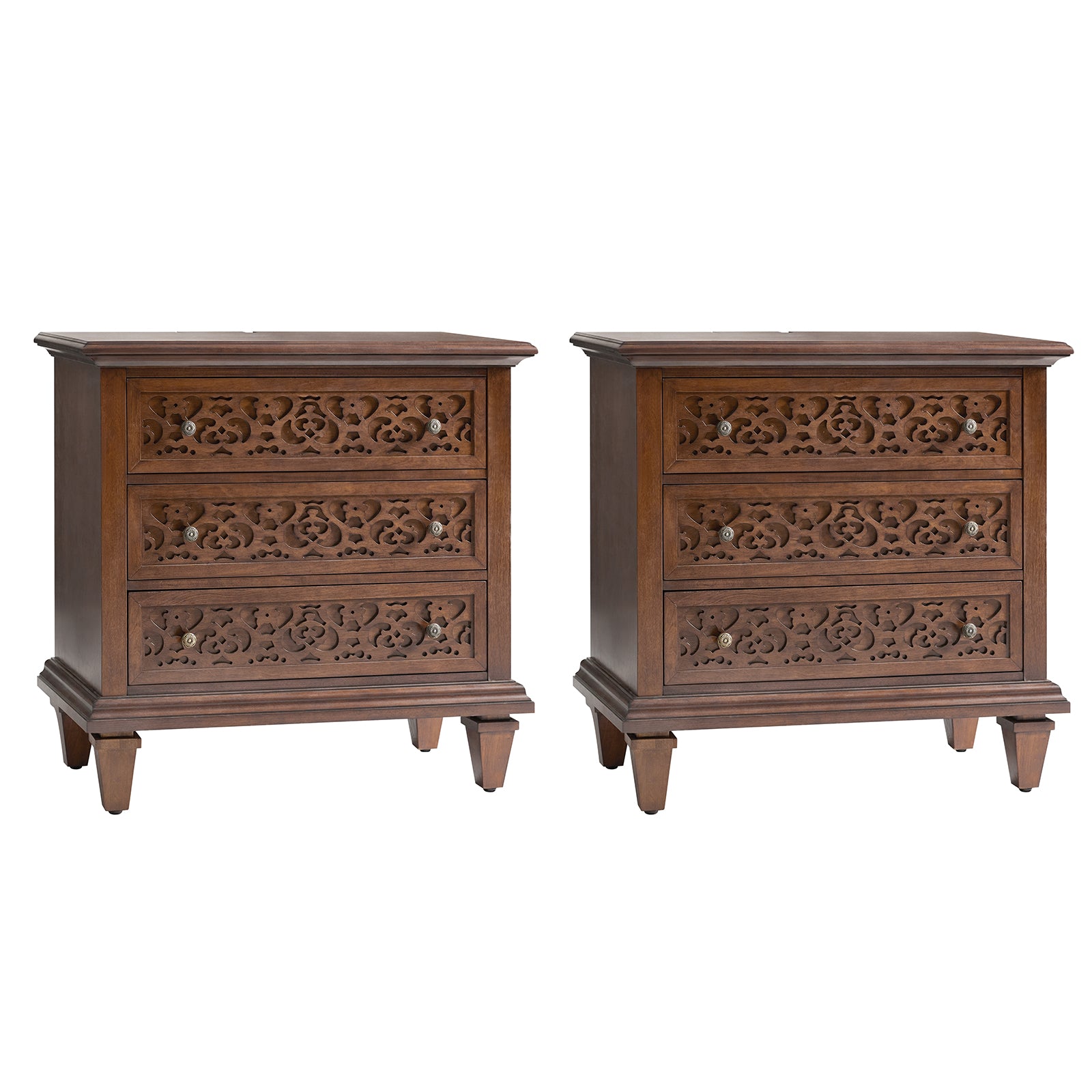 Colombo 3-Drawer End Table with Built-In Outlets(Optional Types)