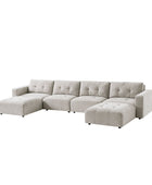 Memosa Modular Deep Seating Sectional Sofa - Cloud-Like Comfort with Memory Foam Cushions