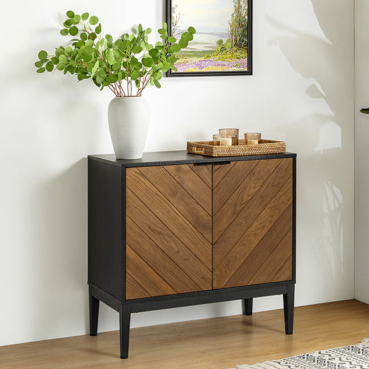 32 inch Tall+2-Door Accent Cabinet