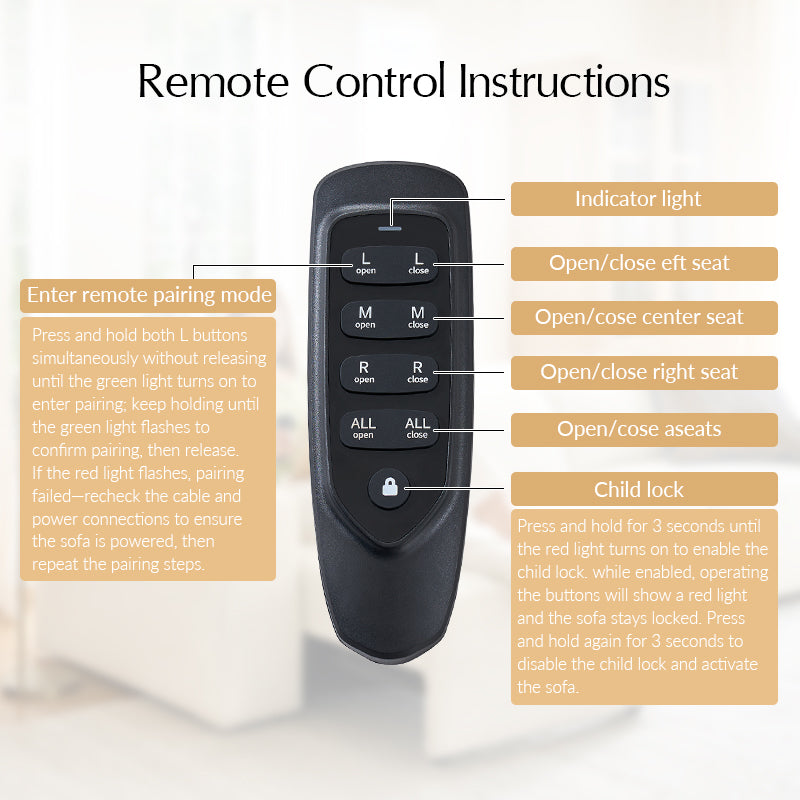 Moussea Modern Chenille Power Reclining Sofa with Sofa Bed Functionality