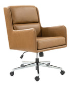 Eamonn Ergonomics Adjustable Swivel Office Chair with Metal Feet