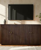 Mack Modern Fluted Solid Wood Sideboard with Elegant Storage Solution