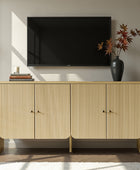 Paula Versatile Buffet Cabinet Sideboard with Adjustable Shelves, Cable Management