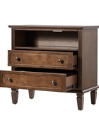 Galatea 2 - Drawer Solid Wood End Table Chest(Optional Types)