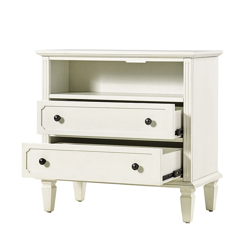 Galatea 2 - Drawer Solid Wood End Table Chest(Optional Types)