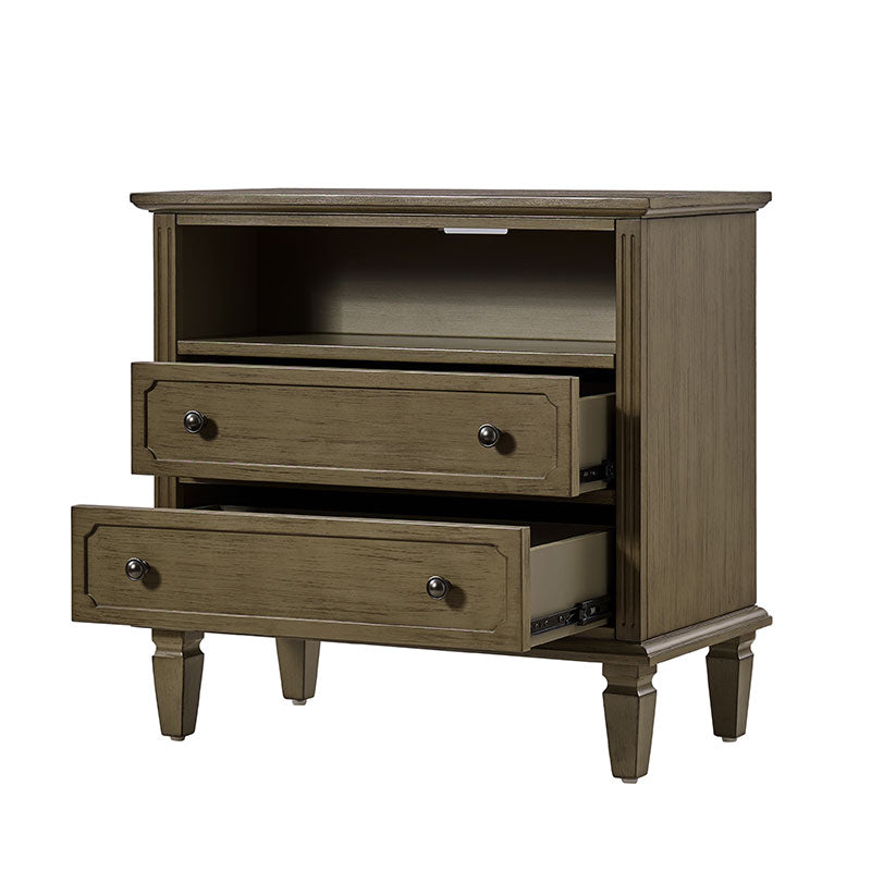 Galatea 2 - Drawer Solid Wood End Table Chest(Optional Types)
