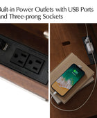 Colombo 3-Drawer End Table with Built-In Outlets(Optional Types)