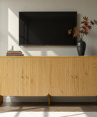 Paula Versatile Buffet Cabinet Sideboard with Adjustable Shelves, Cable Management