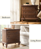 Colombo 3-Drawer Nightstand with Built-In Outlets(Optional Types)
