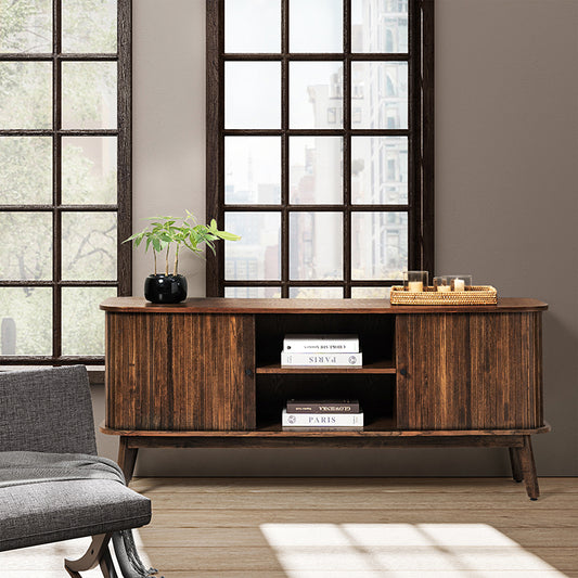 65 inch Modern Hidden Space Sliding Door TV Stand